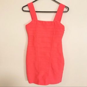 Charlotte Russe Pink Bandage Bodycon Dress